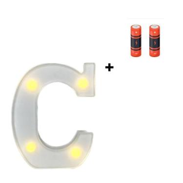 Imagem de Letra Luminária Led 3d Pequena Festa Decoração e Pilha  - Partiufesta,