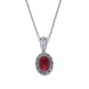 Imagem de Colar feminino de vampiro pingando sangue gótico, com pingente de morcego vermelho sangue, vintage, caveira, borboleta, Victoria, Stardust, cristal, camelo, joias de vampiro, romântico, escuro, colar