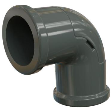 Imagem de Cotovelo com Tampa Vigia Eletroduto em PVC S/R Cinza 3/4"" - E015300015 - WETZEL