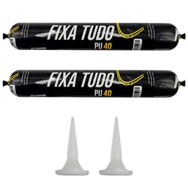 Imagem de Kit 2 PU40 800g Branco Profissional Super Adesivo Selante - SD PRO