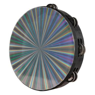 Imagem de Tamborim Javik Radiant, portátil, de 10 polegadas, jingles de duas fil