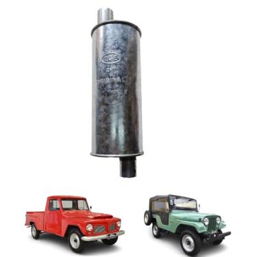 Imagem de Silencioso Do Escapamento Willys/Rural/F 75 Ford Willys Motor OHC Após 76