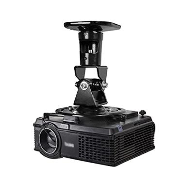 Imagem de SUNESA Suporte de projetor Suporte de teto de liga de alumínio giratório de 360 graus com rolamento de 10 kg adequado para suporte de projetor de escritório e casa (cor: Preto)