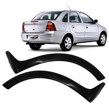 Imagem de Moldura Paralamas Traseiro Esquerdo Corsa Sedan 2003 a 2012 Preto - DF