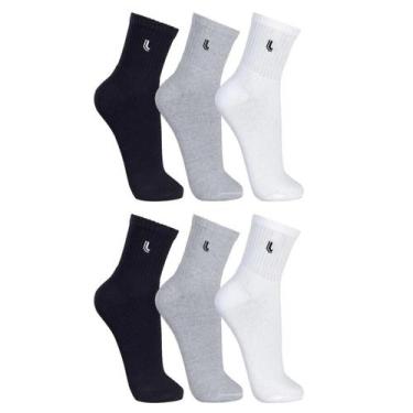 Imagem de Kit Com 6 Pares de Meias Lupo Adulto Am Walk Cano Medio Original, 37, 