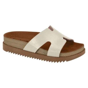 Imagem de Chinelo Moleca Papete - Feminino, Branco off, 37