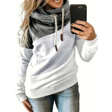 Imagem de Moletom Feminino com Capuz Casual Tecido de Malha ElaShopp