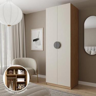 Imagem de Guarda-Roupa Modulado Joy Nichos com Cabideiro CabeCasa MadeiraMadeira