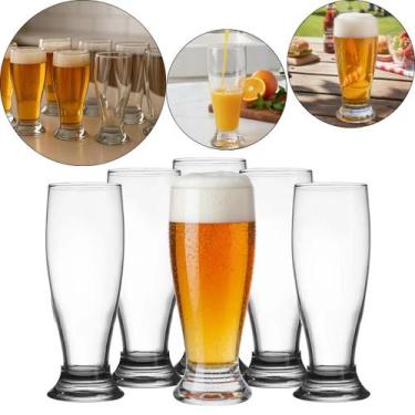 Imagem de Kit 6 Copos de Vidro Munich 200ml Nadir Figueiredo