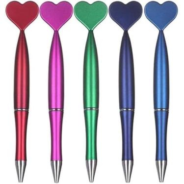 Imagem de Htppzjr 1 caneta esferográfica cauda de sereia cor aleatória amor formato coração 1 cm canetas novidade papelaria escola L6m2 canetas esferográficas fornecedor