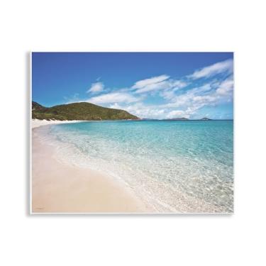 Imagem de Stupell Industries Arte de placa de parede litoral do Caribe costeiro, design por Seven Trees Design, 28 x 35 cm