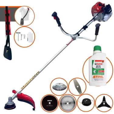 Imagem de Roçadeira Bcj431 Kawashima + 6 Opções De Cortes + Óleo Stihl