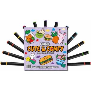 Imagem de Livro - Cute & Comfy Coloring Book for Adults - Fofo e Aconchegante - 