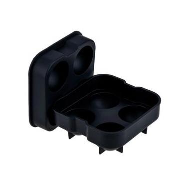 Imagem de Forma De Gelo 4 Esferas De Silicone Preto 45Mm - Weck