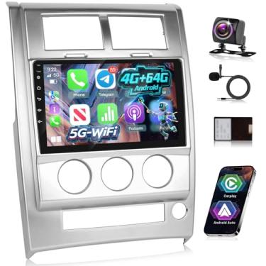 Imagem de [4 + 64 G] Rádio automotivo NHOPEEW para Jeep Liberty Arctic 2008-2013 - Carplay sem fio e Android Auto - tela sensível ao toque de 10 polegadas Android estéreo para carro - EQ áudio/GPS/WiFi/SWC