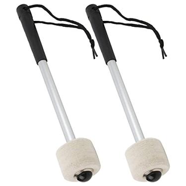 Imagem de SPYMINNPOO Baqueta Com Cabeça de Feltro de lã, Forte Flexibilidade, Portátil, Antiderrapante, Martelo e Estudantes, Baqueta Com Cabeça de Feltro de lã, Martelo de para Amantes de Instrumentos, 2