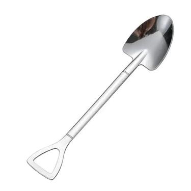 Imagem de 1 colher de café de aço inoxidável, colheres especiais de grau alimentício de 15,5 cm para utensílios de sobremesa, sorvete, cozinha e hotel