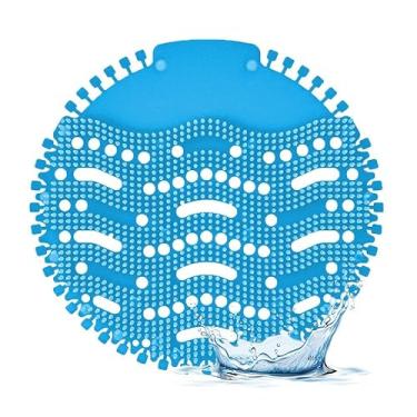 Imagem de Tela de mictório 24 PCS Bolos de mictório a granel perfumados anti-respingos tapetes de mictório frescos tapetes de mictório aromas (brisa do oceano)