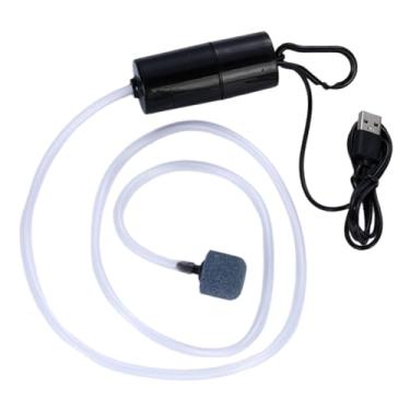 Imagem de Generic Bomba de ar portátil USB premium para aquário, potente, silenciosa, prática e compacta. Aerador de aquário pequeno e potente.