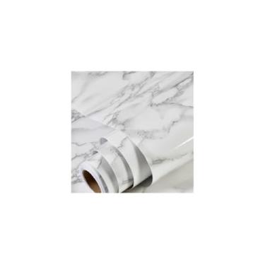 Imagem de Papel de Parede Adesivo PVC Estampa Telada Cinza, 5 Metros x 45cm, Lavável, Fácil Aplicação