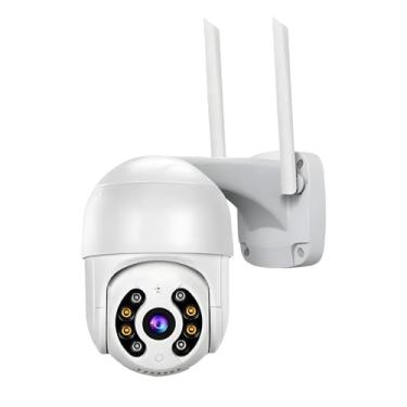 Imagem de Câmera de Segurança Externa Wi-Fi Full HD 1080P IP66 – Visão Noturna Inteligente, Rotação Pan-Tilt, Áudio Bidirecional, Detecção de Movimento, App Yoosee iOS/Android, Armazenamento Micro SD