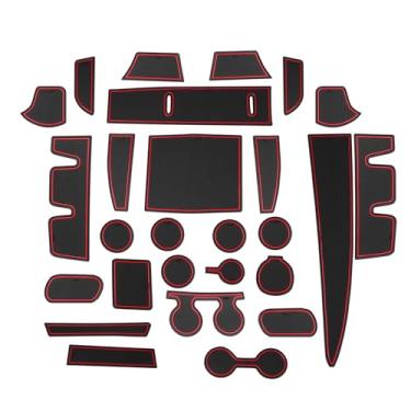 Imagem de LUWU Para acessórios Sienna 2025 2026 - para Toyota Sienna 2021-2025 2026 tapetes de ranhura de porta suporte de copo inserção porta-copos console central forros tapetes premium para porta ranhura