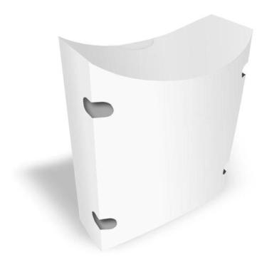 Imagem de Caixinha Embalagem Batata Frita Salgado Delivery Branco 1000 - Pdv Pri