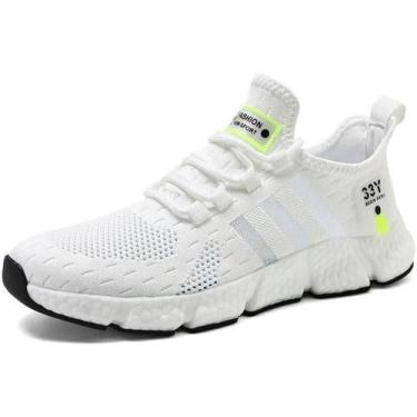 Imagem de Tênis Esportivo Fast Pro Tenis New Fast Respirável - Mazi, Branco, 41