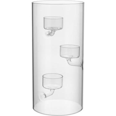 Imagem de CASTIÇAL 3 VELAS BOROSSILICATO 25x12x12cm TRANSPARENTE