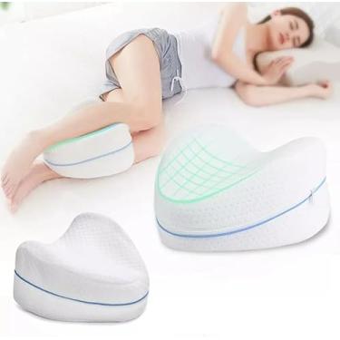 Imagem de Travesseiro De Pernas Ortopédico - Alivia Dores na Coluna, Pernas e Joelhos - Muito Confortável Para Gestantes