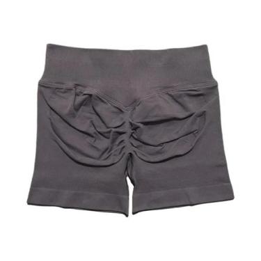 Imagem de Shorts De Yoga Femininos De Cintura Alta Para Fitness E Treino, Com Ef