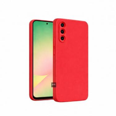 Imagem de Capa Capinha Case Compatível Samsung_ Galaxy A56 Silicone Aveludada Anti Impacto Reforçada Emborrachado Com Proteção De Câmera Premium (VERMELHO)