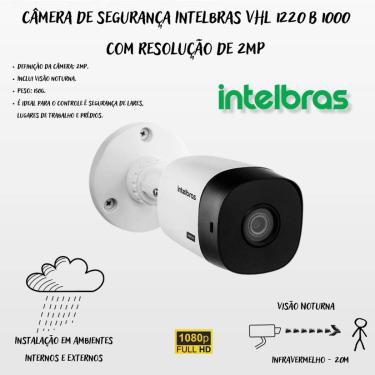Imagem de Kit 7 Câmeras Intelbras 2 cam Full Color 5 cam 1220b Full Hd Dvr Mhdx 1008-C