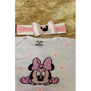 Imagem de Conjunto bebê tema Ratinha Baby Rosa