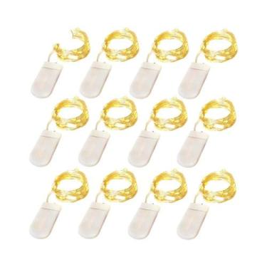 Imagem de Luzes De Corda LED À Prova D'água Para Exterior, 10 Peças, Operadas Po