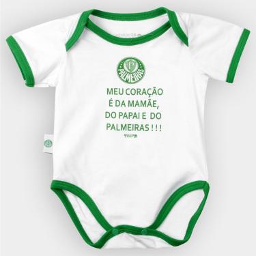 Imagem de Body Palmeiras Bebê Meu Coração É...-Unissex