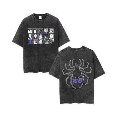 Imagem de Camiseta Masculina Casual Y2K Hunter X Hunter Com Gola Redonda E Manga