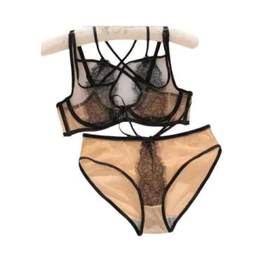 Imagem de Sutiã Bralette Ultrafino De Renda Sexy Confortável Com Suporte De Aro 