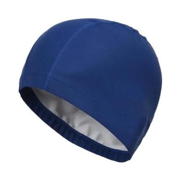 Imagem de Touca De Natação Impermeável Em Tecido PU plus Size Para Homens E Mulh