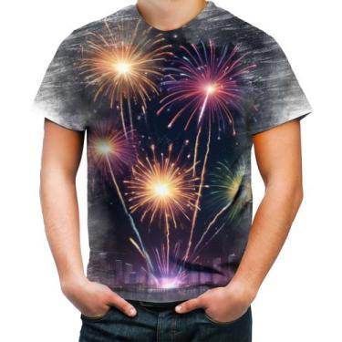 Imagem de Camiseta Desgaste Fogos de Artifício Rojões Ano Novo 2 - Kasubeck Stor