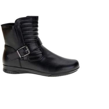 Imagem de Bota Feminina Cano Baixo Mooncity Confortável Moda Original 71087, 35,