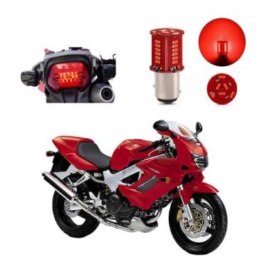 Imagem de Lâmpada Led Freio 2 Polos Sequencial Strobo Moto Super Hawk 1000 2004 