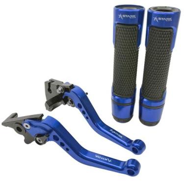 Imagem de Kit Manete Manopla Esportivo Ninja 250r 300r 400r Versys300 - Stark Ra