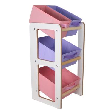 Imagem de Organizador De Brinquedo Estante Infantil Rosa Lilas