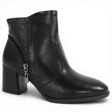 Imagem de Bota Feminina Modare Cano Curto Salto Bloco Elegance-Feminino