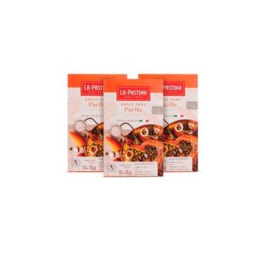 Imagem de Kit 3 de Arroz para paella 1kg La Pastina