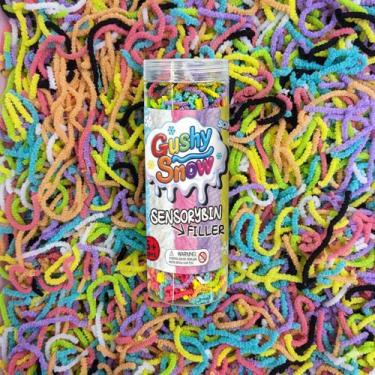 Imagem de Noodles Sensoriais Fidget GushySnow Brinquedo Antiestresse de Látex