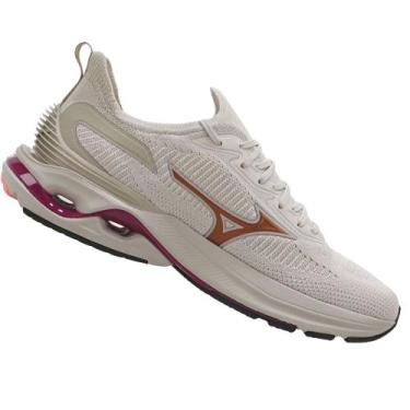 Imagem de Tenis De Corrida Mizuno Wave Mirai 7 Feminino, Bege, 35