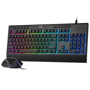 Imagem de Kit Teclado e Mouse Gamer Redragon Essentials S151 RGB Preto