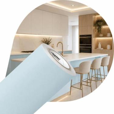 Imagem de Vinil Adesivo Azul Glacial Silvermax Móveis E Parede 0,61x9m - IMPRIMA